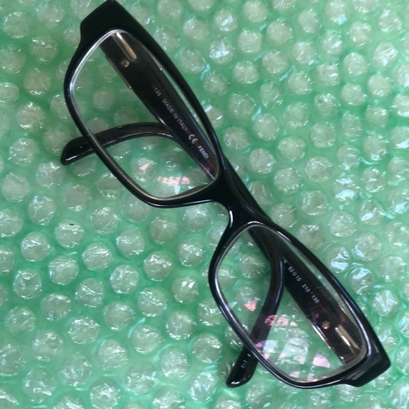 Dark Brown Fendi Rectangle Rhinestone Eyeglasses. 52 15 135 - Picture 8 of 9
